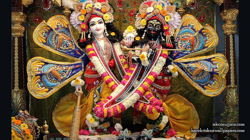 Sri Sri Krishna Balaram (002) Taille 1600Ã900 . Lièvre Krishna Fond d'écran HD